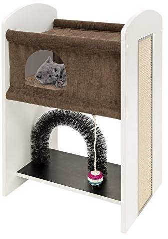 Ferplast Leo Gato rascador, 50 x 37 x 84 cm, Color marrón