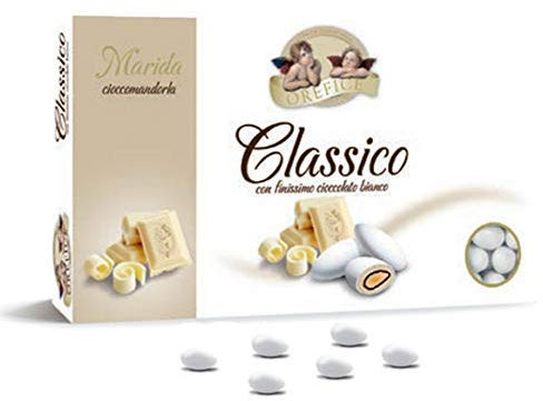 Dragées aux Amande Recouvert de Chocolat Blanc 500g (90 Unités)