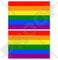 Vinyl-Aufkleber mit Regenbogen-Flagge, LGBT-Bewegung, Lesben, Schwul, Bisexuell und Transgender, 75 mm, 2 Stück