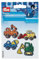 Prym Applique, Trucks & Tractors, 4 pc Applikationen, Stickerei, Mehrfarbig, Pack of 4, 4