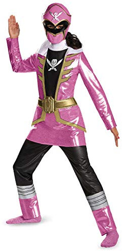 Disguise Saban Super MegaForce Power Rangers Pink Ranger Deluxe Girls Costume, Small/4-6x