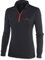 Black Crevice Herren Skirolli Zipper Shirt, schwarz/rot, XL