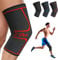 UFlex Athletics Compression Knee Brace for Women & Men Knee Sleeves Support for Sports, Running, Weightlifting, Arthritis, Meniscus Tear, ACL, Hiking, Recovery Support & Fitness Medium Red