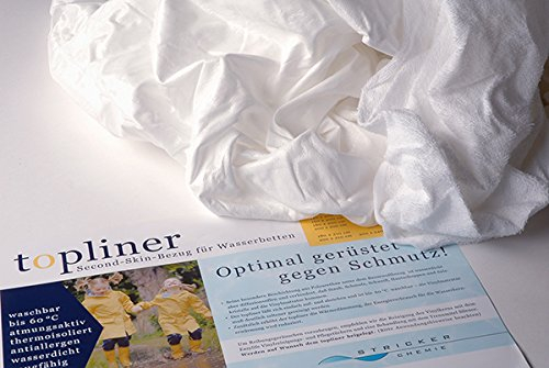 Stricker Chemie Wasserbetten Topliner - Schutzbezug für Wasserkerne, Topliner 180 x 200 cm