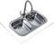 Teka Stylo 2C - Fregadero de Cocina 2 Senos, Encastrado, para Muebles de 80 cm, Cubeta Cuadrada, Acero Inoxidable