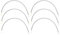 HAND ® 3 Pairs of Metal Bra Under Wires Size M