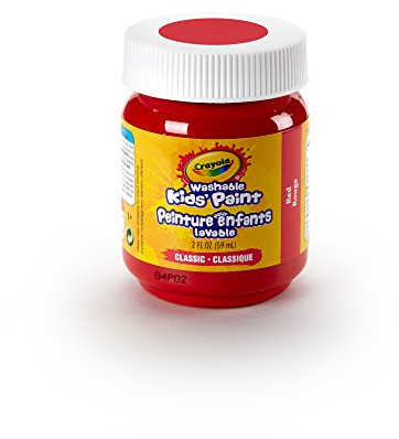 Crayola Washable Kids Paint, 2 oz, Red