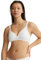 Naturana® BH Damen ohne Bügel [Cup A-D] I 100% Gepolsterte Träger I BH ohne Bügel mit nahtlosen Cups I Damen BH mit Unterbrustband 85 Weiss D