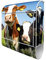 banjado® Design Briefkasten mit Kühe 38,5x46,5x13cm & 2 Schlüssel - Briefkasten Stahl weiß mit Zeitungsfach pulverbeschichtet - Postkasten A4 Einwurf inkl. Montagematerial