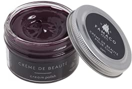 Famaco - Cirage Chaussure - Crème de Beauté - BORDEAUX - Pommadier 50 ml - Ravive les couleurs - Imperméabilise - Brillance longue durée