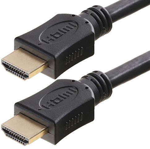 Helos Cable de conexión HDMI A ST/St de alta velocidad, Full HD, 4 K, UHD, dorado, 7,5 m, 118873