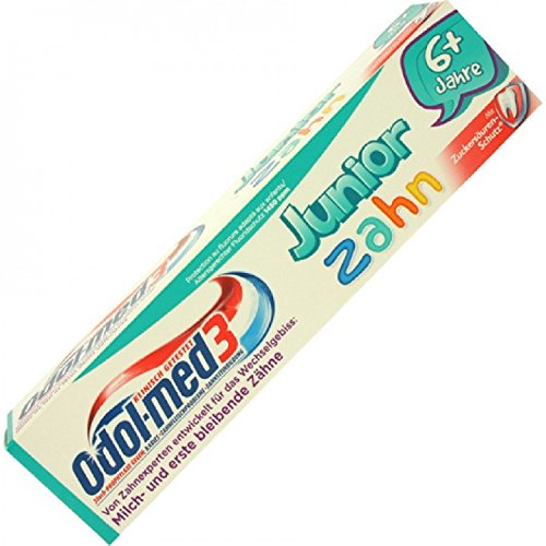 6 * Odol Med3 Zahncreme 50ml Junior 6+ Jahre (6*50ml)