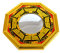 Feng Shui Bagua konvexe Spiegel Pakua W, mit rotem mxsabrina Armband SKU: j2347