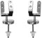 Cerniere coprivaso sedile wc copriwater di ricambio UNIVERSALI in ACCIAIO INOX (COPPIA)