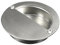 JJOnlineStore - Cupboard Door Handles with Fixing Screws | Pull Sliding Interior Recessed Door Handles | Stainless Steel Flush Pull Handle - Circular Half Moon (9cm Diameter)