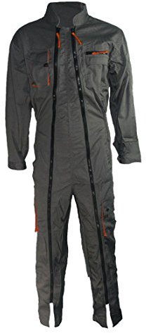 Delta plus Abbigliamento da lavoro - Tuta 2 zip 65/35 poliestere cotone grigio xxxl