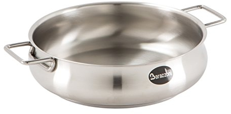 Barazzoni Tummy Tegame due manici, Acciaio inox 18/10, Diametro cm 22, Litri 2,25. Made in Italy.