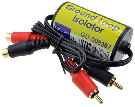 kenable Phono RCA Ground Loop Isolator Female to Male Earthing for Audio