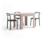 MOBILI FIVER, Mesa Cuadrada Extensible Eldorado, 90x(180) x90 cm, Color Olmo Claro, para 4-8 Personas, Mesa Extensible de Comedor, Mesa Cocina, Made In Italy