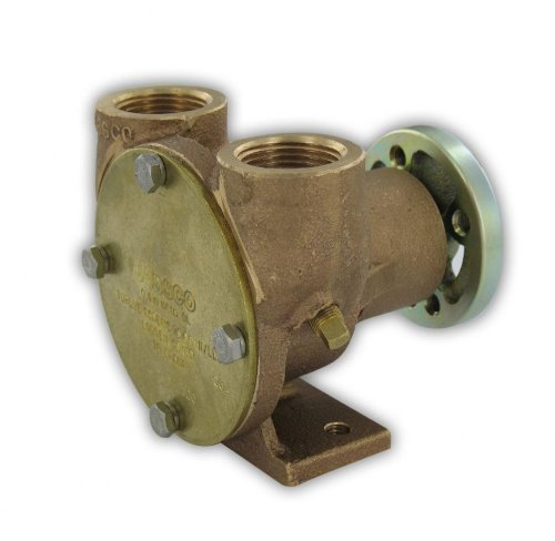Jabsco 42730-0000 Pompe de rechange de refroidissement de moteur à turbine flexible (croisade, entraînement pully, filetage NPT de 2,5 cm)