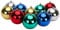 Toyland® 10 Extra Large 100mm Colour Christmas Baubles - Christmas Tree Decorations (Assorted)