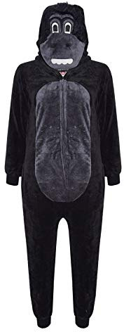A2Z 4 Kids Animal Onesie for Kids Girls Boys Super Soft Costume Onesie - E.S Gorilla 11-12