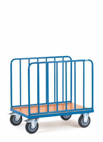 Fetra Transportgeräte mttgh2571 F 503 Wagen Transport mit seitlichen Mesh, 2 Blenden Lüftungsgitter, 200 mm Rollen Durchmesser, 1000 mm x 600 mm Plattform