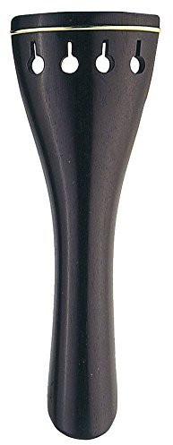 GEWA Saitenhalter für Cello Ebenholz 4/4, Goldreifchen