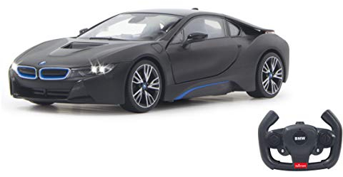 JAMARA BMW I8 1:14 Tür fernbedienbar 27Mhz - offiziell lizenziert, ca 1 Std Fahrzeit, ca. 11 Km/h, perfekt nachgebildete Details, detaillierter Innenraum, LED Licht