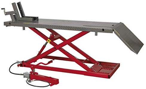 Sealey Mc680A Motorcycle Lift 680Kg Capacity Heavy-Duty Air/Hydraulic