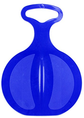 GYD Kunststoff Schlitten Schnee Rutscher Poporutscher 33 x 46 cm (Blau)