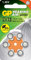 GP Zinc Air Hearing Aid Batteries | ZA13 (PR48) Orange, 1.4V, 230mAh, 5.4x7.9mmØ, 6pcs/pack
