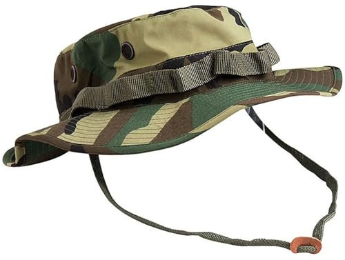 Teesar US GI Trilaminate Boonie Hat Woodland taglia L