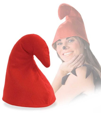 FASCHING 38565 Mütze Mupfi rot Zwerg Schlumpf Hut NEU/OVP