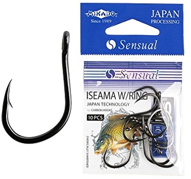 MIKADO Sensual ISEAMA 10 extrem Starke und geschmiedete Karpfenhaken Gr.12 - 3/0 (12)