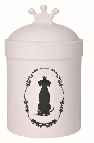 TRIXIE Dog King 25024 Food and Snack Jar 1.2 Litres / 12 cm Diameter