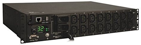 Tripp Lite Switched 7.4kW Power Distribution Unit PDU 32A, 16 C13 Outlets, 2U Horizontal Rack-Mount, 230V (PDUMH32HVNET)