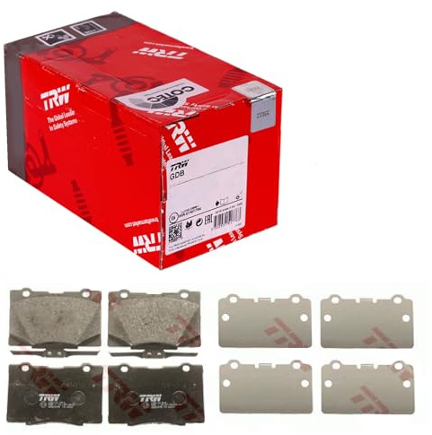 TRW GDB3498 Brake Pad Set of 4 Compatible for Honda Legend IV (KB_) 2004-2013 Front Axle and Other Vehicles