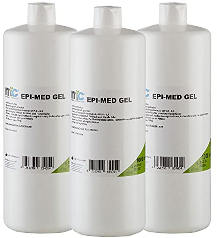 Medicalcorner24 Epi-Med Kontaktgel für IPL Behandlung, IPL-Gel 3 x 1 Liter Flasche