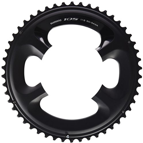 Shimano Unisex – Erwachsene 105 Kettenblatt, Schwarz, 52 zähne