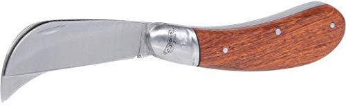 KS Tools 907.2186 Couteau électricien avec 1 lame serpette/1 lame droite
