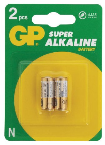 GP Batteries GP910A-C2 Pack Of 2 Super Alkaline LR1 (N Type) Batteries