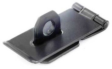 Securit S1446 Safety Hasp & Staple Black 150mm