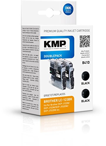 KMP Doublepack für Brother DCP-J132W/DCP-J4110DW, B41D, 2 x black