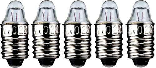 5er Set WireThinX Taschenlampen Spitzlinse Linsenform 1,55 W, 3,7 V - Sockel E10