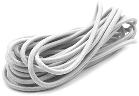 Schnoschi 10m hellgrau elastische Gummikordel 3mm