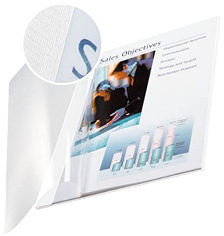 Leitz 73990001 Buchbindemappe impressBIND, Soft Cover, A4, 7 mm, 10 Stück, weiss