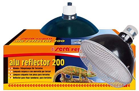 sera reptil alu reflector 200 - Klemm- und Hängelampe für Terrarien, 1 Stück (1er Pack)