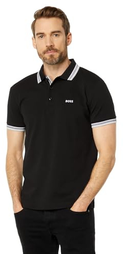BOSS Men's Square Patch Logo Slim Fit Cotton Polo Shirt Polo Shirt (Pack of 1)