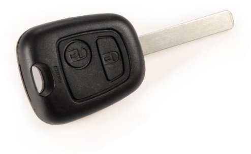 Coque CLE plip pour telecommande voiture Peugeot 207 307 407 107 307 SW 308 2 BOUTONS fob case